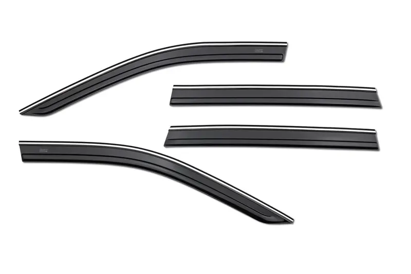 Husky Liners Low Profile Ventvisor Deflector; Smoke With Chrome Trim; Outside Mount; 4 Pc. 2025 Kia Sorento 2884074 2