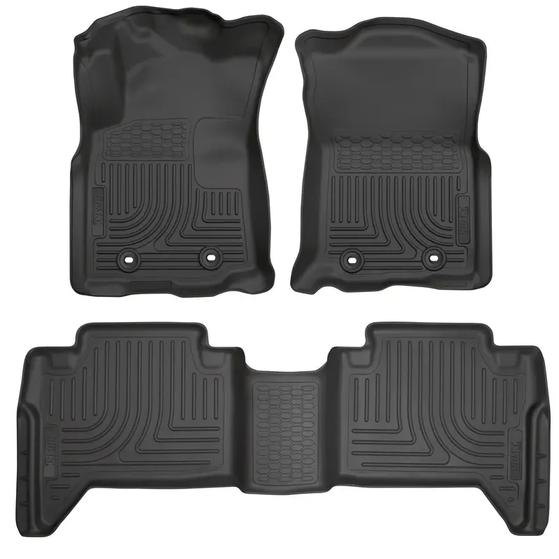 Husky Liners Weatherbeater - Front & 2Nd Seat Floor Liners 2018-2023 Toyota Tacoma Transmission:Manual Double Cab Pickup 93931 1