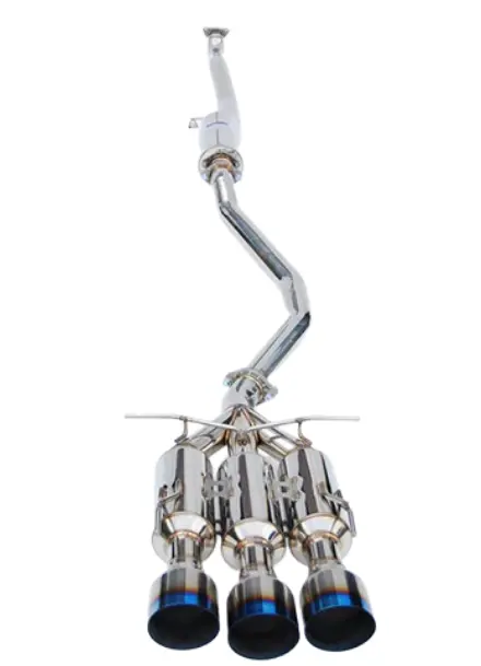 Invidia Gemini Cat-Back Exhaust W/ Titanium Tips For 17-20 Honda Civic Si Coupe 1