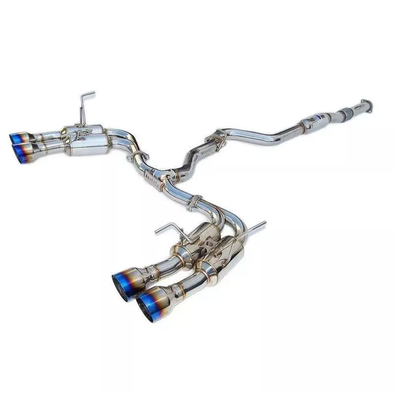 Invidia Gemini R400 Quad Titanium Tip Cat-Back Exhaust For 15-21 Subaru Wrx/Sti 1