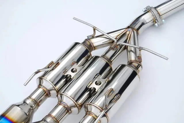 Invidia Gemini Triple Titanium Tip Cat-Back Exhaust Kit For 2017-2021 Honda Civic Si Sedan 2