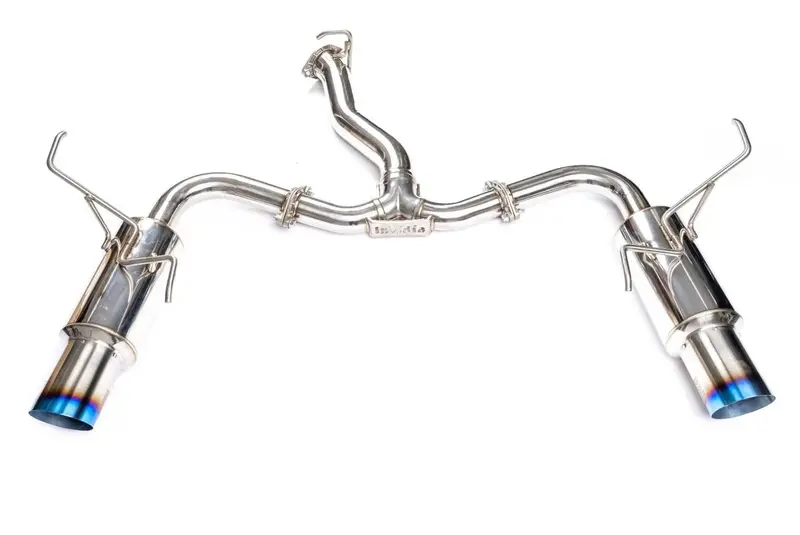 Invidia N1 Twin Outlet Titanium Tips Cat-Back Exhaust For 15-21 Subaru Wrx/Sti 2