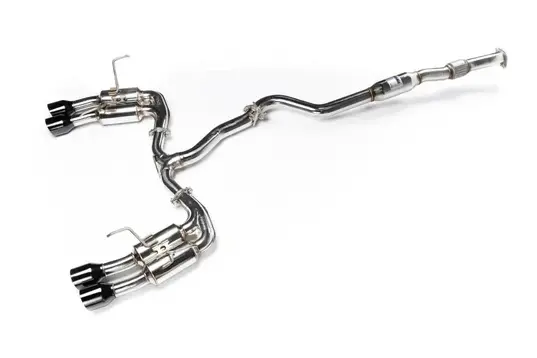 Invidia R400 Gemini 3.5" Quad Black Tips Cat-Back Exhaust For 22-24 Subaru Wrx 1