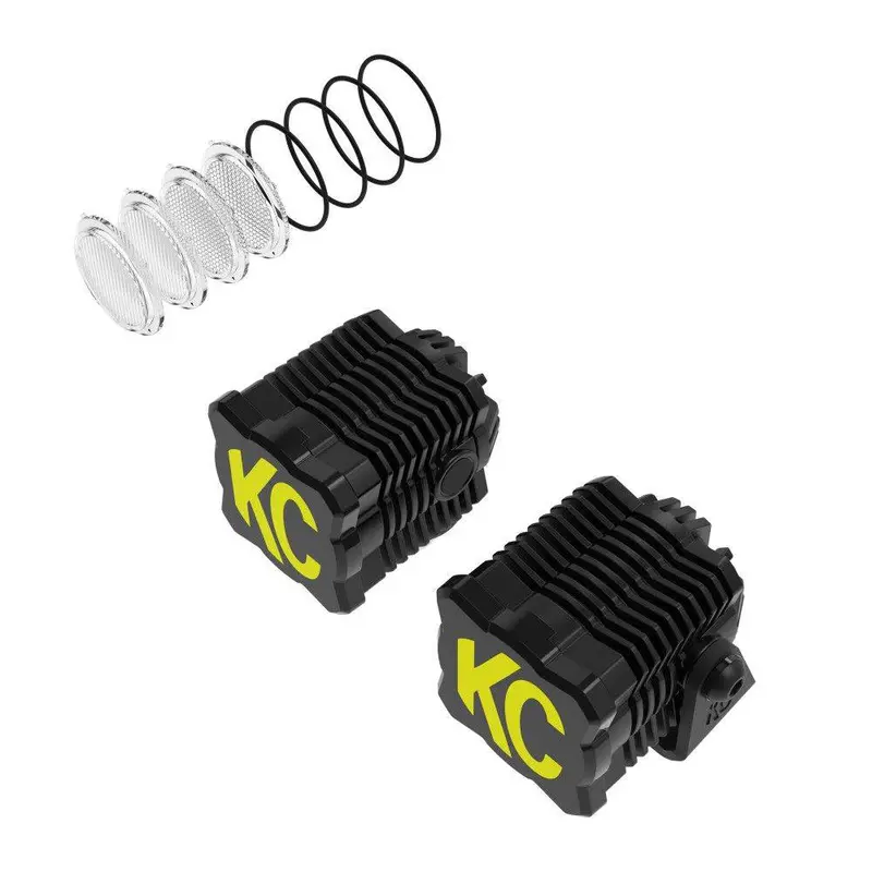 Kc Hilites 2.6'' Flex Era Led Spread Flood Spot Beam Light Master Kit Universal 2