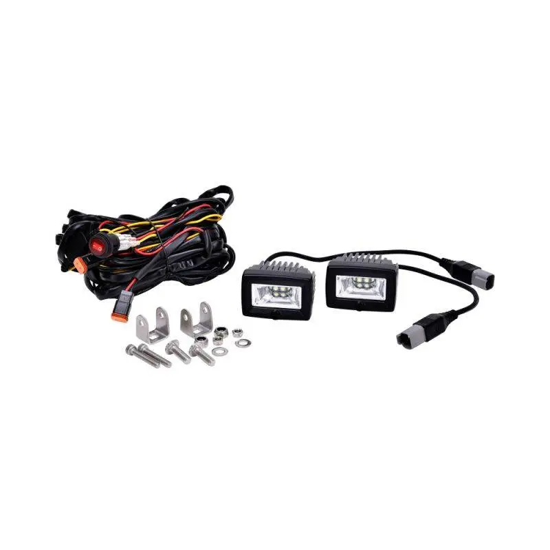 Kc Hilites 2" C-Series C2 20W/2200Lm/6000K Flood Beam Led Light Kit - Universal 1