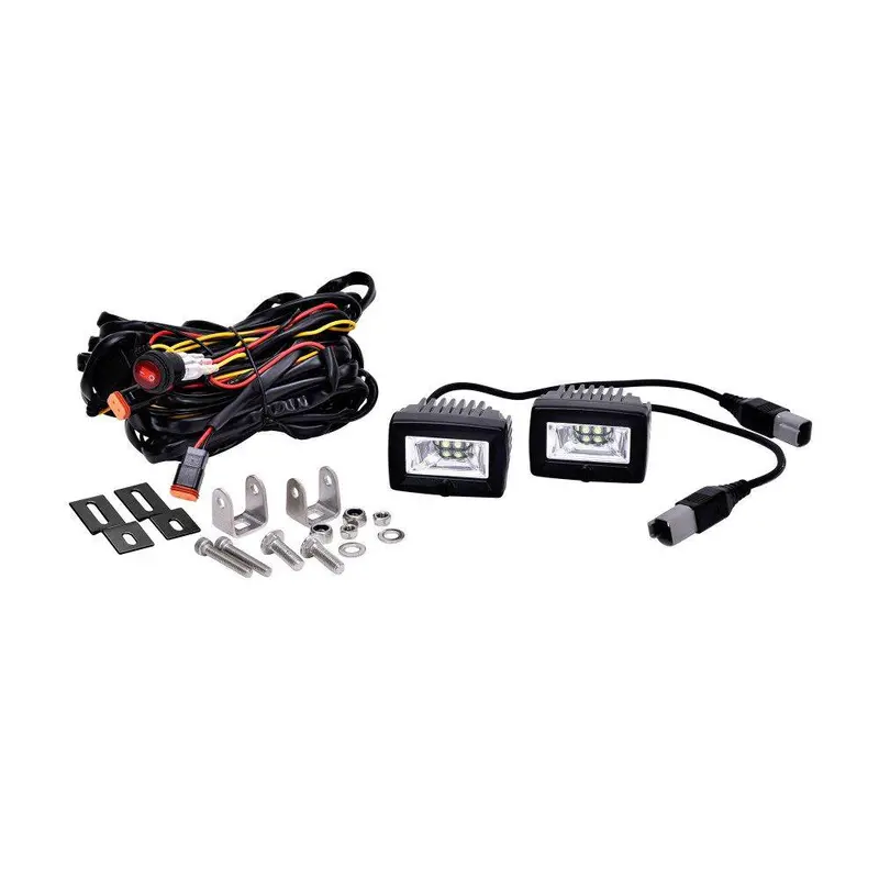 Kc Hilites 2'' C2 Led Ultra-Wide Backup Flood Beam 2-Light System - Universal 1