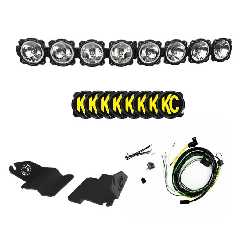 Kc Hilites 50" Gravity Pro6 8 Light Bar Combo Beam Kit For 2021-2022 Ford Bronco 1