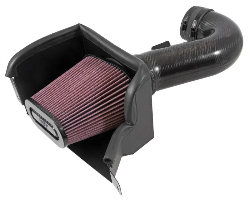 K&N Carbon Fiber Cold Air Intake System For 15-19 Chevrolet Corvette Z06 6.2L 1