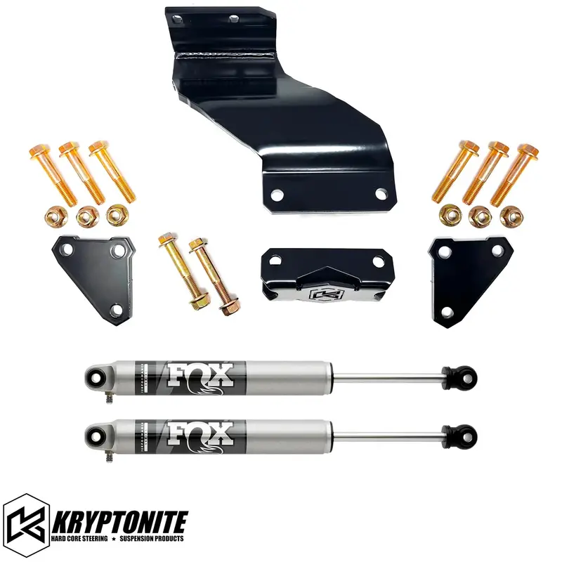 Kryptonite Steering Stabilizer Kit W/ Fox 2.0 Shocks For 2014-2024 Ram 2500/3500 1
