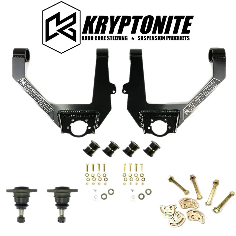 Kryptonite Upper Control Arm Kit & Cam Bolt Kit For 14-18 Gm 1500/Suvs W/ 6 Lugs 1