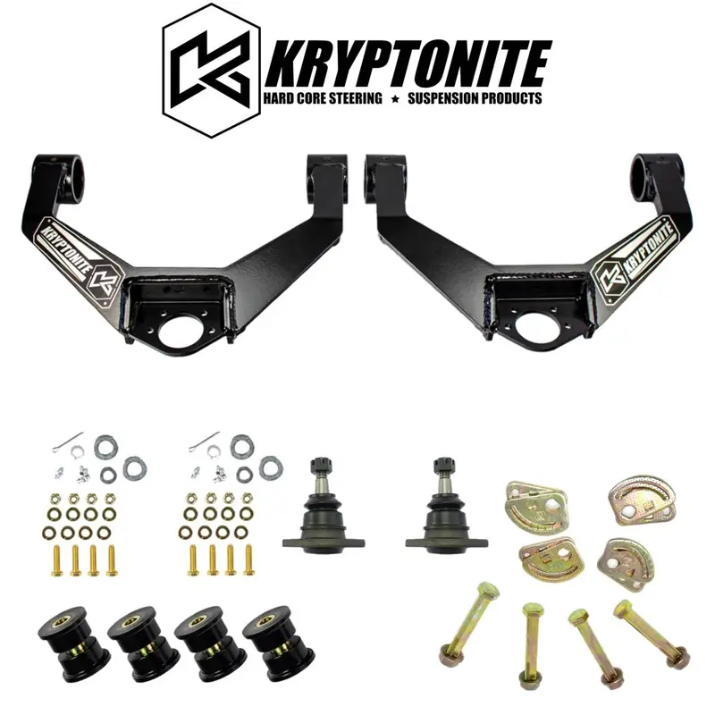 Kryptonite Upper Control Arm Kit & Cam Bolt Kit For 2011-2019 Gm 2500Hd/3500Hd 1