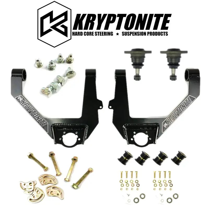Kryptonite Upper Control Arms/Cam Bolt & Pin Kit For 14-18 Gm 1500/Suvs 6 Lug 1