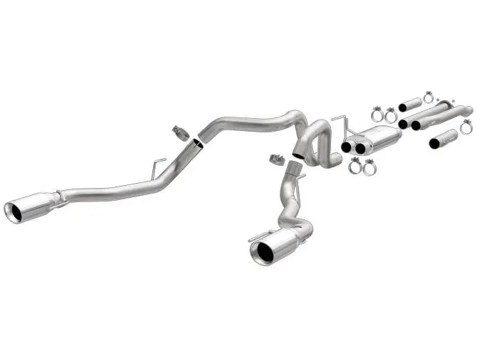 Magnaflow Dual-Rear Exit Cat-Back Exhaust Kit (Polished Tips) For 17-19 F-150 Raptor 1