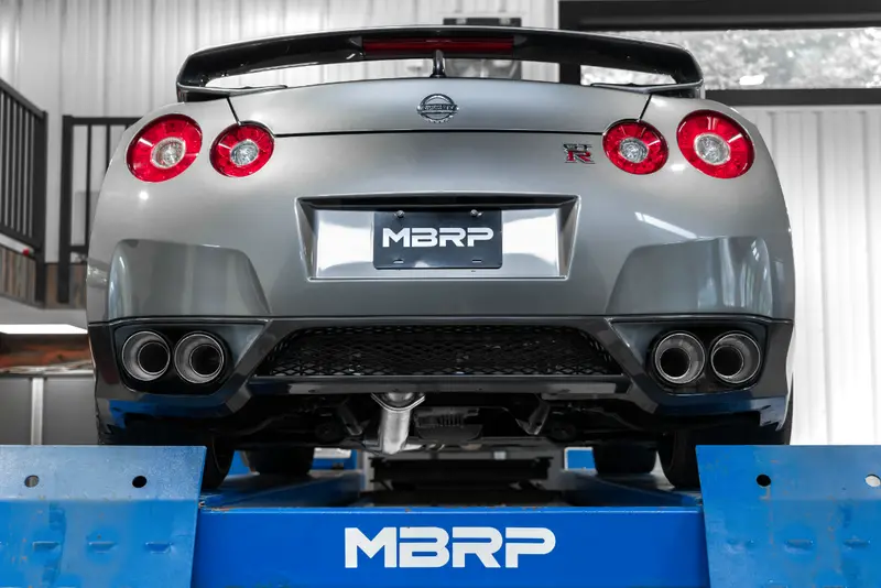 Mbrp 3.5'' Armor Pro Cat-Back Quad Carbon Tip Exhaust For 2009-2024 Nissan Gtr 2