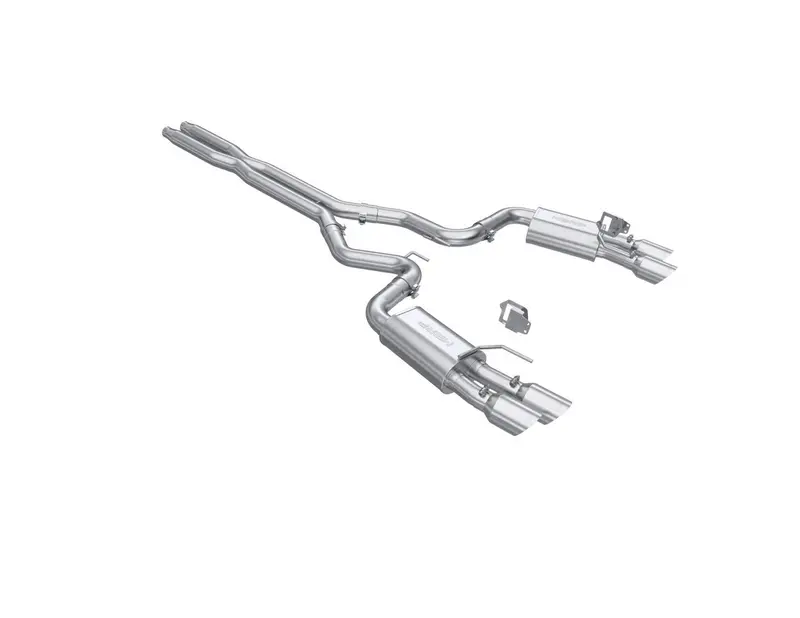 Mbrp 3" Aluminized Steel Cat-Back Dual Split W/ Quad Tips For 2024-2025 Mustang Gt 5.0 1