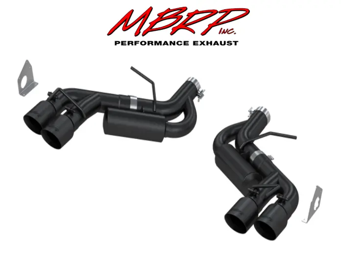 Mbrp 3" Dual Axle Back Quad Tips Exhaust System For 2016-2024 Chevrolet Camaro 1