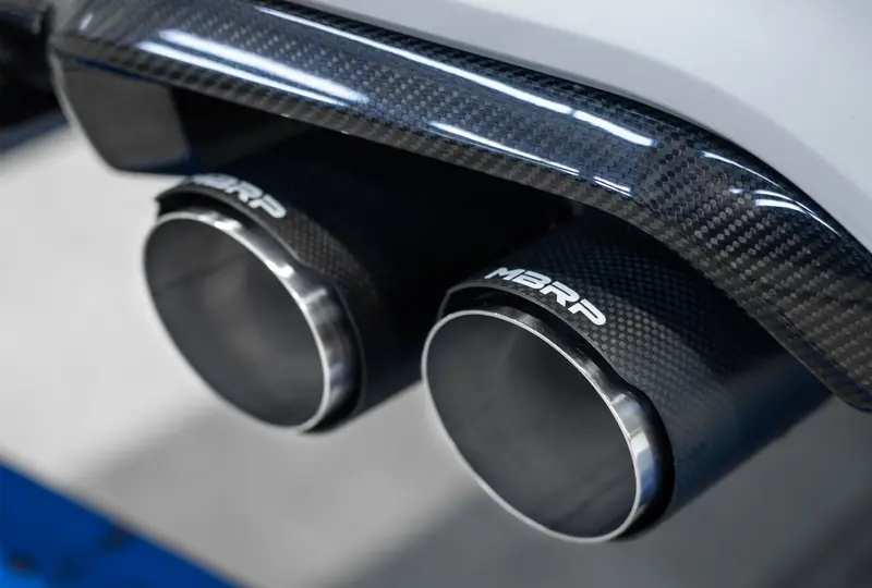 Mbrp 3-Inch Resonator-Back Exhaust Quad Rear Exit For 2019-2021 Bmw M2 3.0L 1