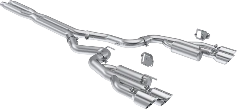 Mbrp 3" Race Profile Cat-Back Split Exhaust Quad Tips For 2024-2025 Mustang Gt 5.0 1