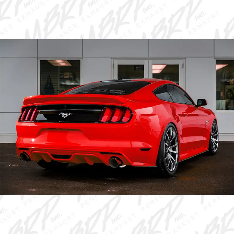 Mbrp Armor Pro Cat-Back Dual Exhaust 4.5 Inch Cf Tips For 15-25 Ford Mustang 2.3L 2