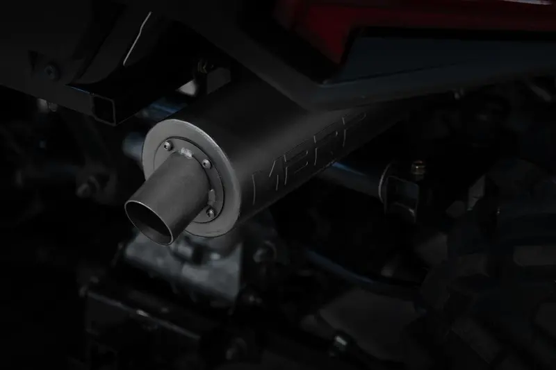 Mbrp Slip-On 4 Inch Sport Muffler Black For 01–14 Polaris Sportsman 450/500/570/800 2