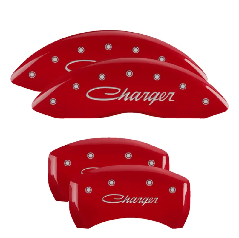 Mgp Red Caliper Covers Set For 2011-2018 Dodge Challenger / 2011-2023 Charger W/ Br3 Single Caliper 1