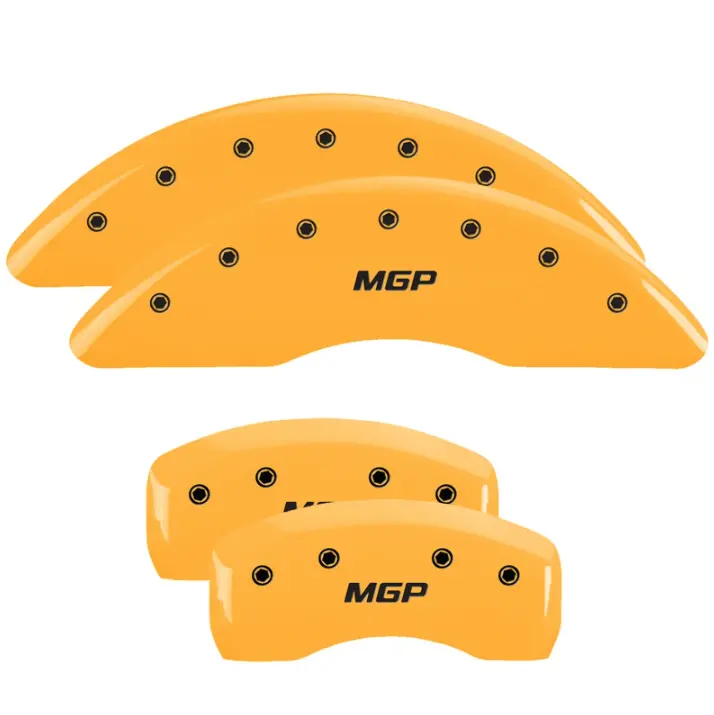 Mgp Yellow Caliper Covers Set For 10-19 Jaguar Xf/Xj/Xk/Xkr-S 5.0 3.0 1