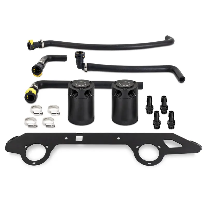 Mishimoto 3Oz Aluminum Baffled Oil Catch Can Kit For 2021-2022 Ford Bronco 2.7L 1