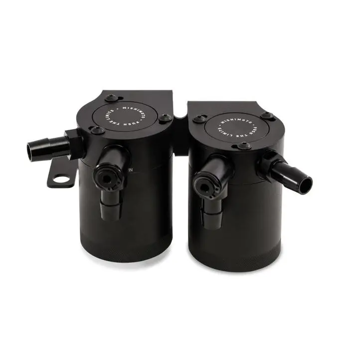 Mishimoto 3Oz Aluminum Baffled Oil Catch Can System For 2009-2020 Nissan 370Z 2