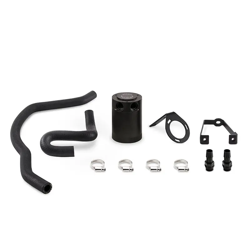 Mishimoto 3Oz Compact Baffled Oil Catch Can Kit For 2015-2018 Dodge Charger 6.4L 1