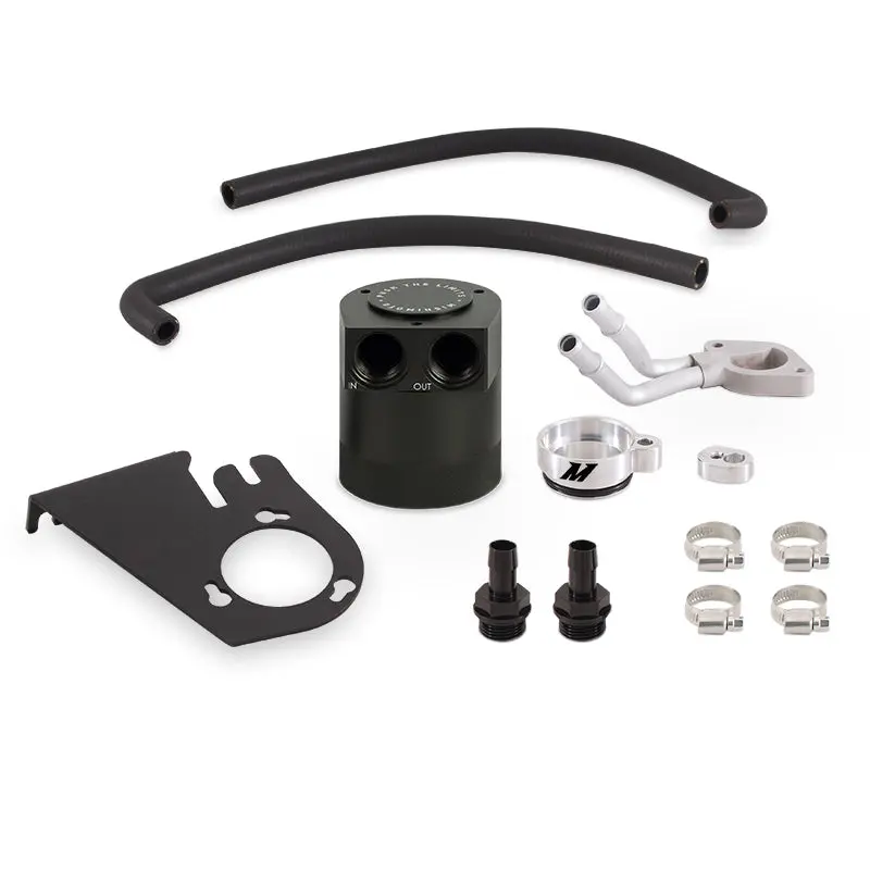 Mishimoto 5.3Oz Baffled Oil Catch Can Kit For 2011-2016 Ford 6.7L Powerstroke 1