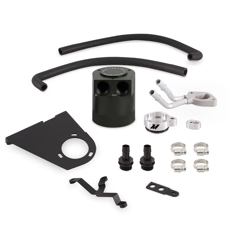 Mishimoto 5.3Oz Baffled Oil Catch Can Kit For 2017-2022 Ford 6.7L Powerstroke 1