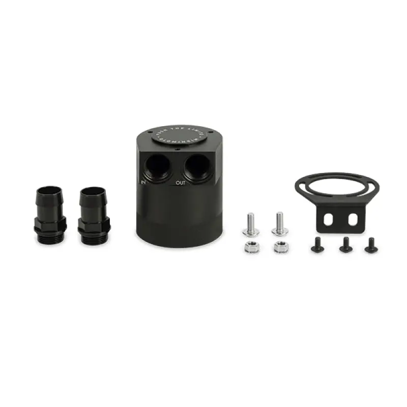 Mishimoto 5.3Oz High-Flow Baffled Oil/Fuel/Water Catch Can Kit - Universal 1