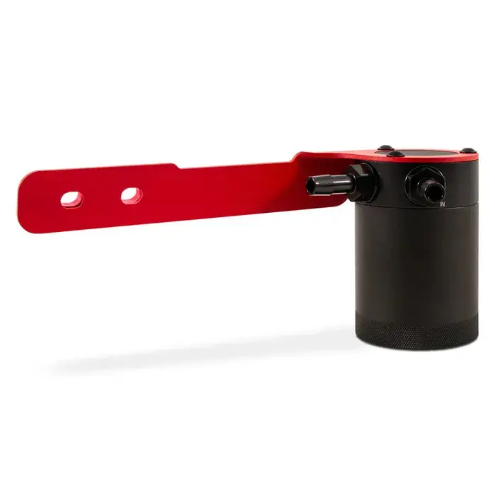 Mishimoto Baffled Oil Catch Can W/ Red Bracket For 2018-2022 Honda Accord 2.0T 2
