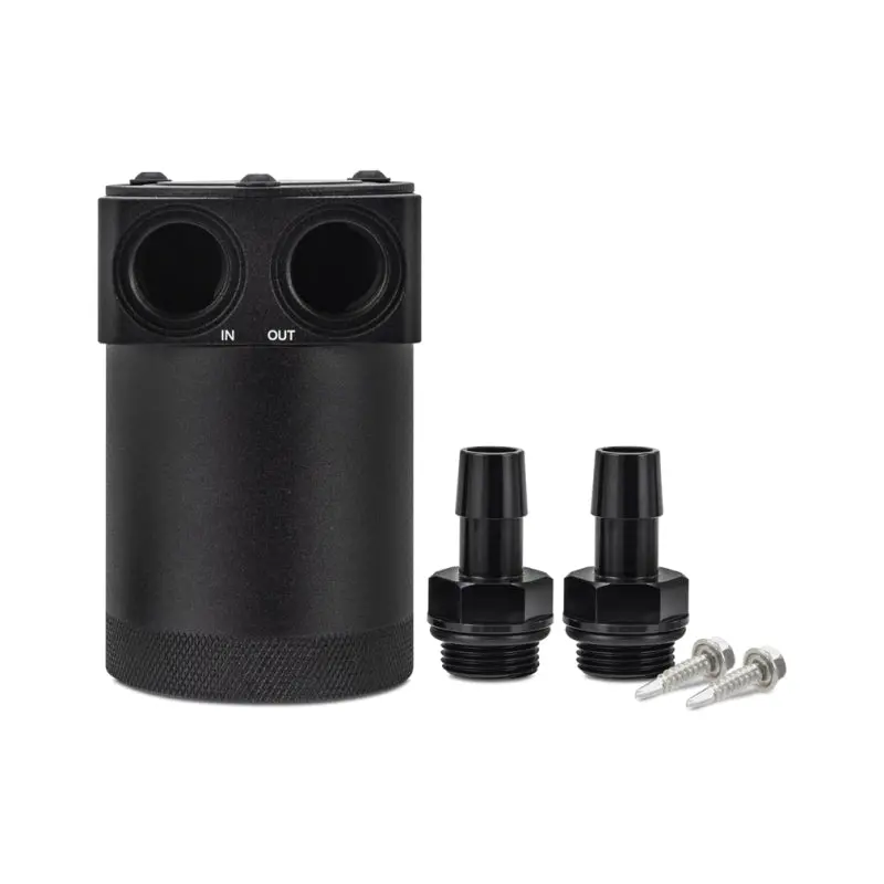 Mishimoto Parallel Port Aluminum Baffled Oil Catch Can W/ Bracket - Universal 1