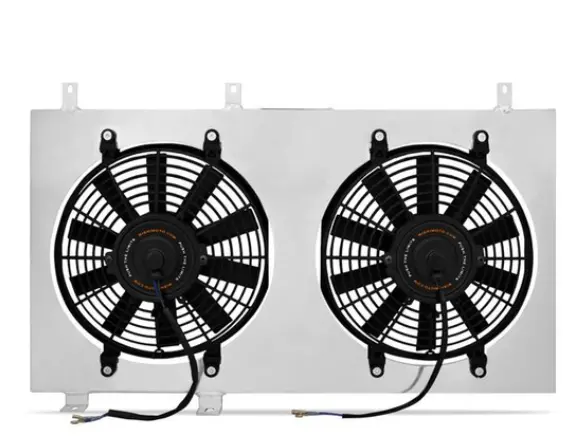 Mishimoto Polished Aluminum Fan Shroud Kit For 1993-1998 Subaru Impreza 2.2L Gc8 1