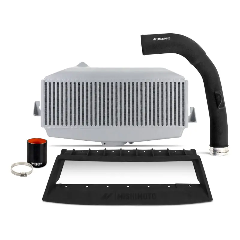 Mishimoto Silver Top-Mount Intercooler Kit W/ Black Charge Pipe For 2022-2024 Subaru Wrx 1