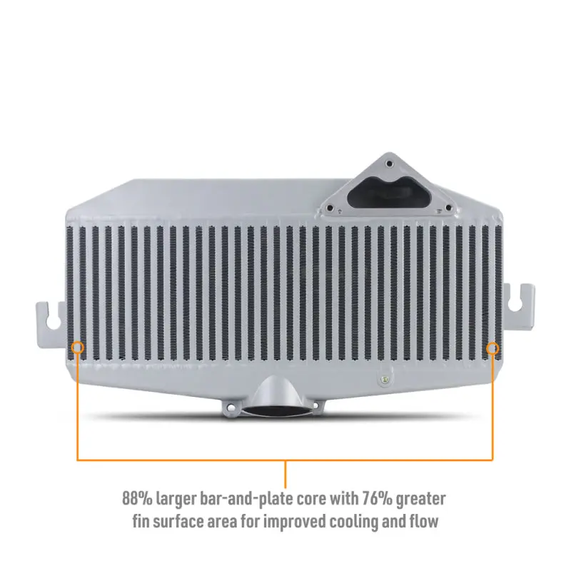 Mishimoto Silver Top-Mount Intercooler Kit W/ Black Charge Pipe For 2022-2024 Subaru Wrx 2