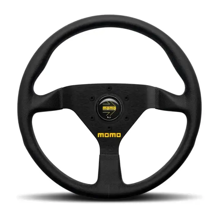 Momo Mod. 78 350Mm Racing Steering Wheel W/ Black Suede & Black Anodized Spokes 1