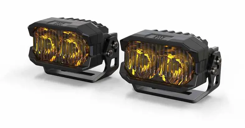 Morimoto 2Banger Hxb Combo Beam Universal Yellow Light Pod Kit W/ Wiring Harness 1