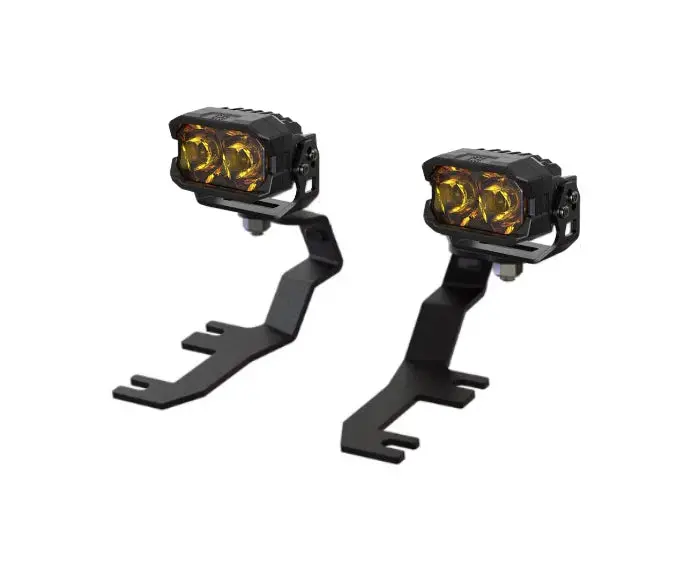 Morimoto 2Banger Hxb Combo Beam Yellow Led Light Pod Kit For 2015-2025 Gmc Canyon 1