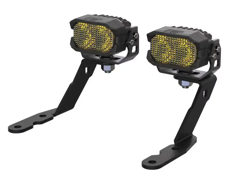 Morimoto 2Banger Hxb Combo Yellow A-Pillar Lights For 07-13 Gm Sierra/Silverado 1