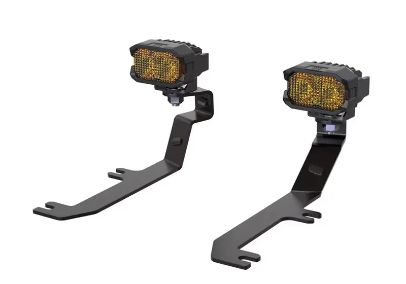 Morimoto 2Banger Hxb Combo Yellow A-Pillar Lights For 2020-2025 Gmc Sierra 2500/3500 1