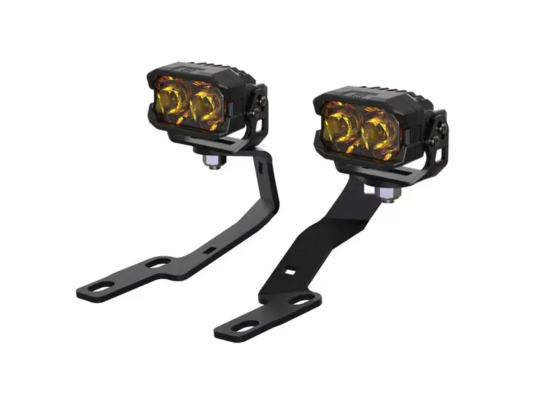 Morimoto 2Banger Hxb Flood Yellow A-Pillar Light Kit For 2005-2015 Toyota Tacoma 1