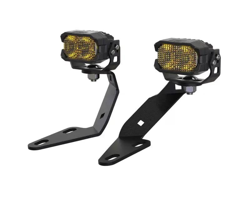 Morimoto 2Banger Hxb Flood Yellow A-Pillar Light Kit For 2016-2023 Toyota Tacoma 1