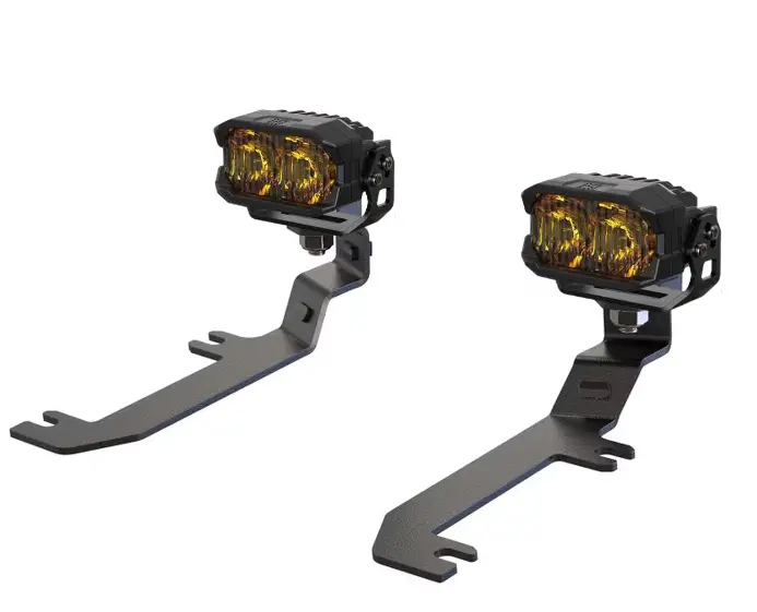 Morimoto 2Banger Hxb Flood Yellow A-Pillar Lights For 2020-2025 Gm Silverado 2500/3500 1