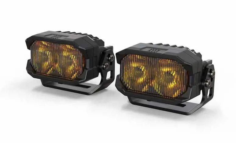 Morimoto 2Banger Hxb Sae Wide Beam Yellow Led Light Pod Kit (Pair) Universal 1