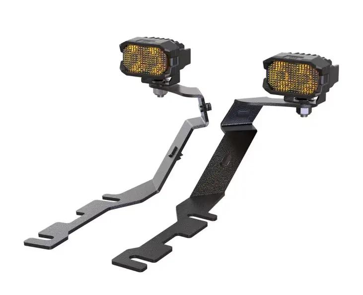 Morimoto 2Banger Hxb Spot Beam Yellow Led A-Pillar Light Kit For 2019-2025 Ram 1500 1