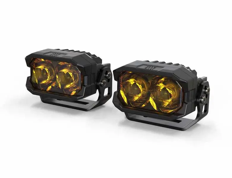 Morimoto 2Banger Hxb Spot Yellow A-Pillar Light Kit For 2003-2024 Toyota 4Runner 2