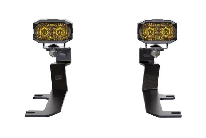 Morimoto 2Banger Hxb Wide Yellow A-Pillar Light Kit For 2020-2025 Gmc Sierra 2500/3500 2