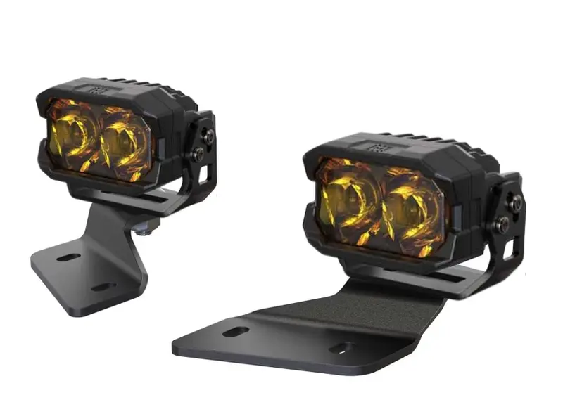 Morimoto 2Banger Hxb Yellow Combo Beam A-Pillar Light Kit For 2021-2025 Ford Bronco 1